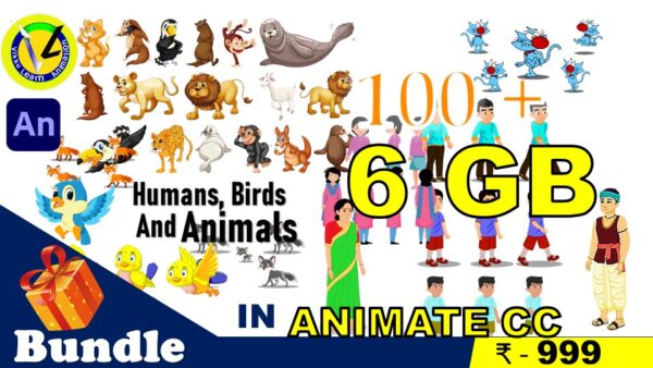 Download 5GB Adobe Animate CC Character Bundle – Full Rigged & Ready to Animate