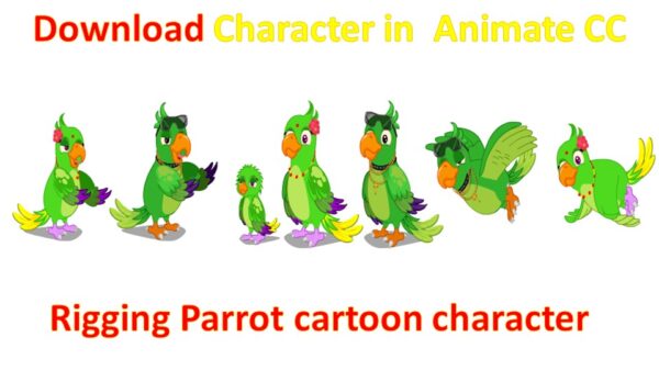 Download Parrot Rig for Adobe Animate CC | Complete Cartoon Character Rigging Guide