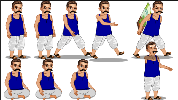 Adobe Animate CC Man Cartoon Character Download | FreeToon Professional Cartoon Asset