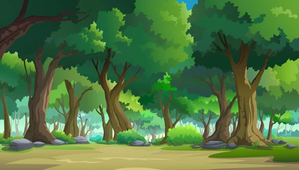 Road Forest Background PNG – Village Cartoon Mid Road Background Image | Freetoon